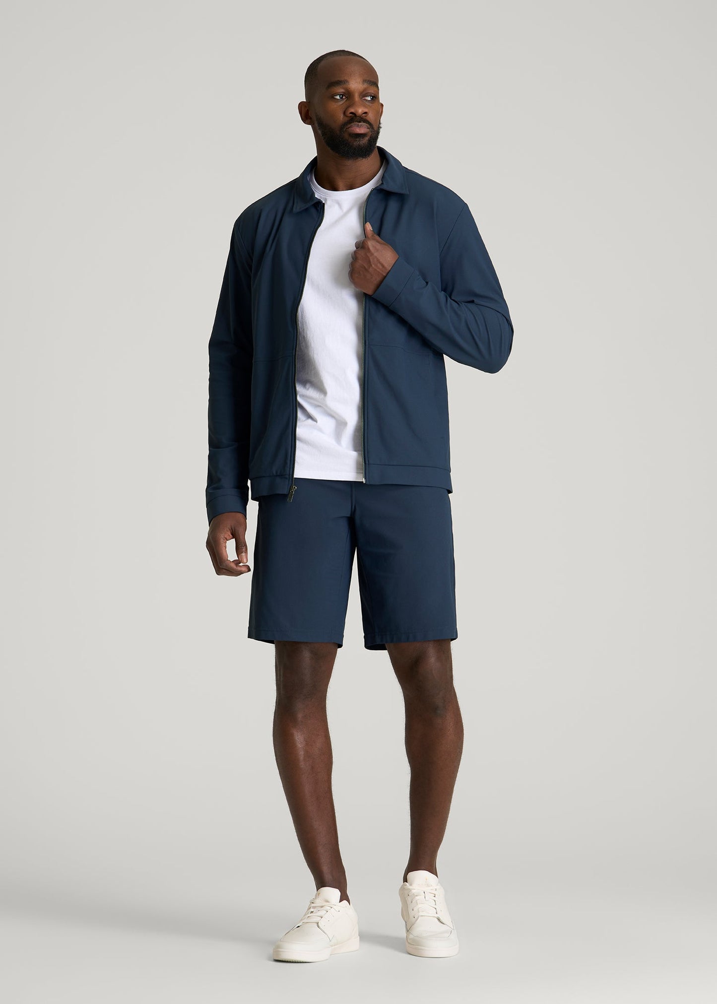 American Tall Men Traveler Chino Short 2.0 for Tall Men in Navy Blue