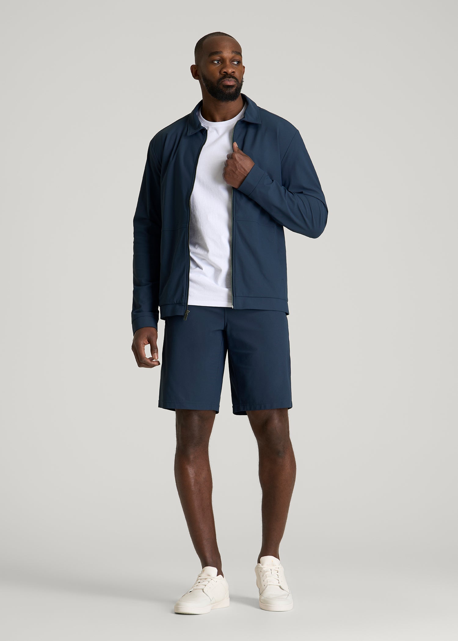 American Tall Men Traveler Chino Short 2.0 for Tall Men in Navy Blue