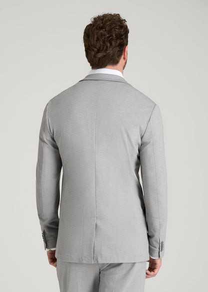 American Tall Men Flex Tech Suit Jacket for Tall Men in Ice Grey Nailhead