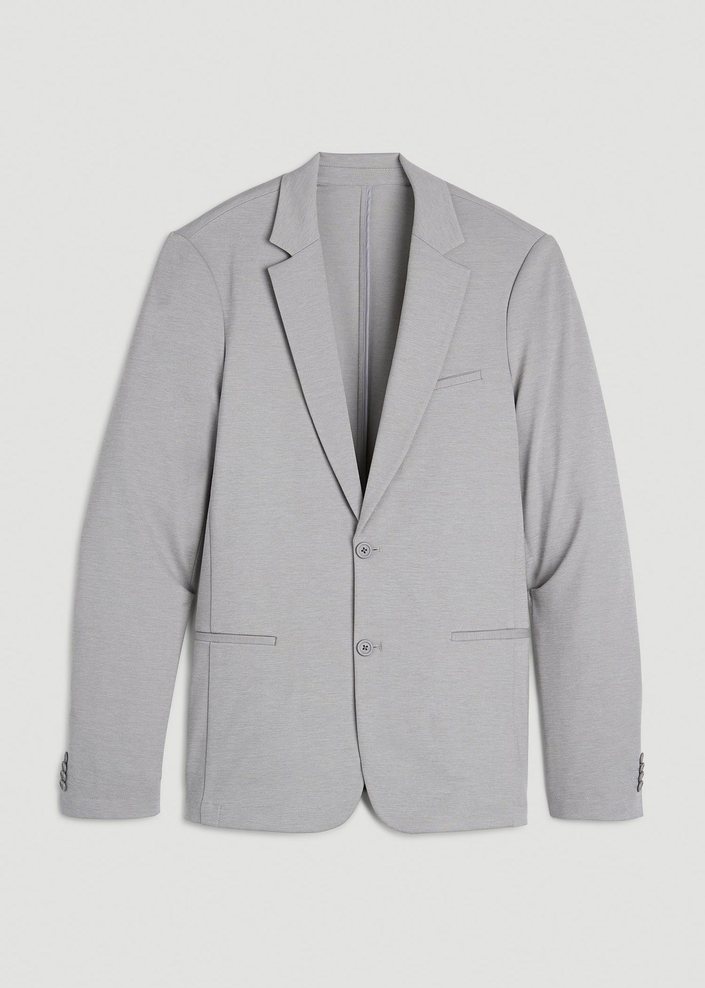 American Tall Men Flex Tech Suit Jacket for Tall Men in Ice Grey Nailhead