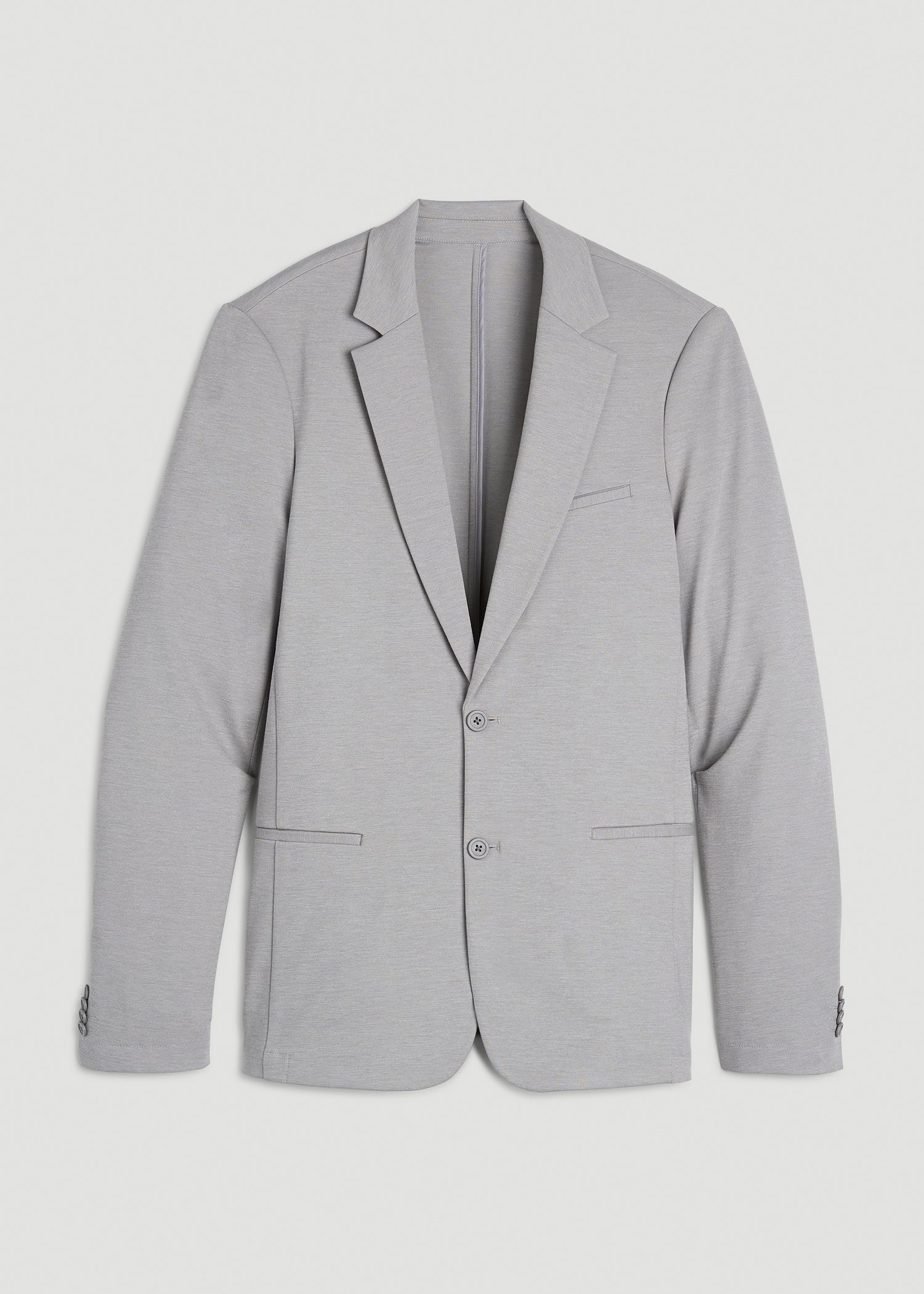 American Tall Men Flex Tech Suit Jacket for Tall Men in Ice Grey Nailhead