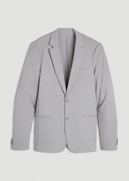 American Tall Men Flex Tech Suit Jacket for Tall Men in Ice Grey Nailhead