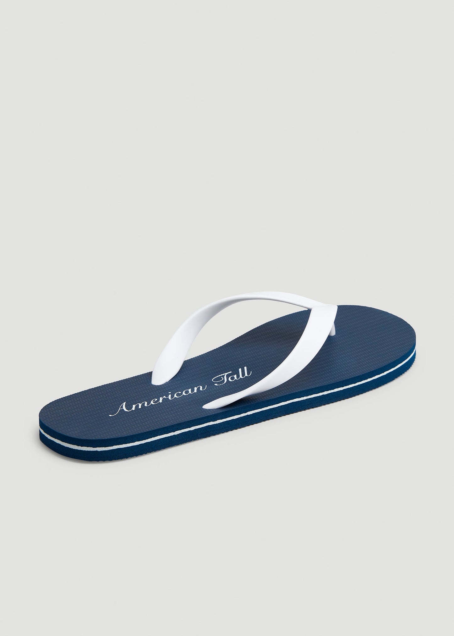 American Tall Men Men's Flip-Flop in Navy Blue/White