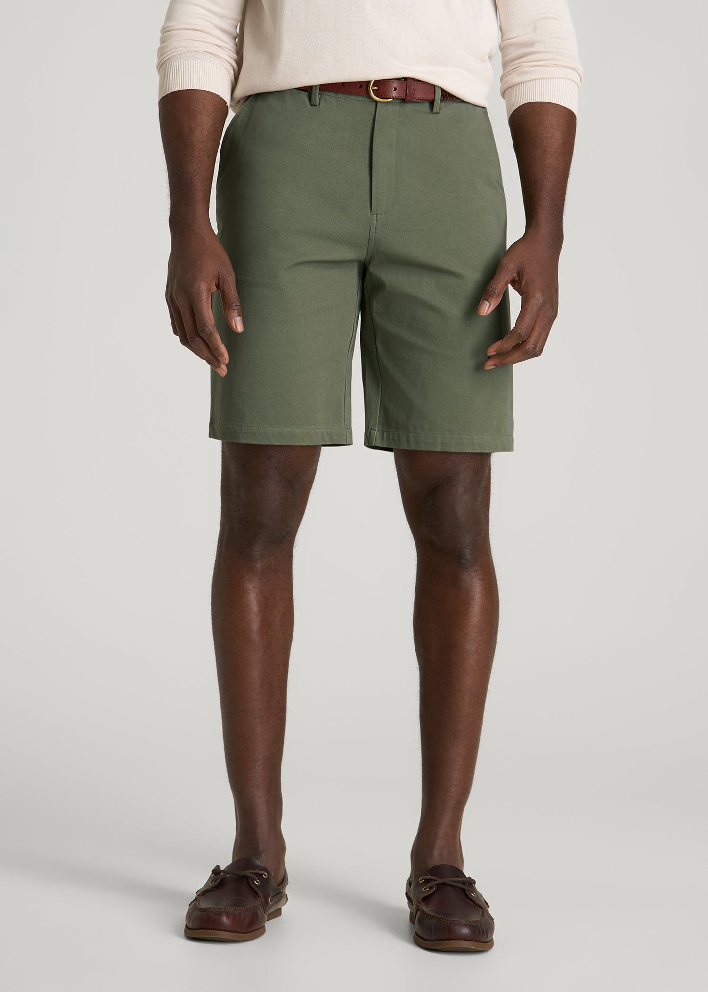 American Tall Men Stretch Commuter Chino Short for Tall Men in Olive