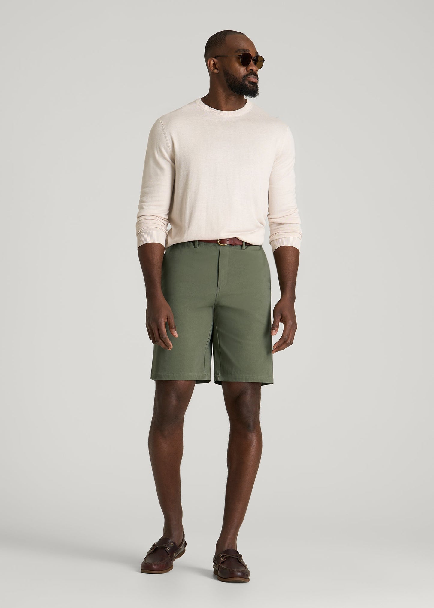American Tall Men Stretch Commuter Chino Short for Tall Men in Olive