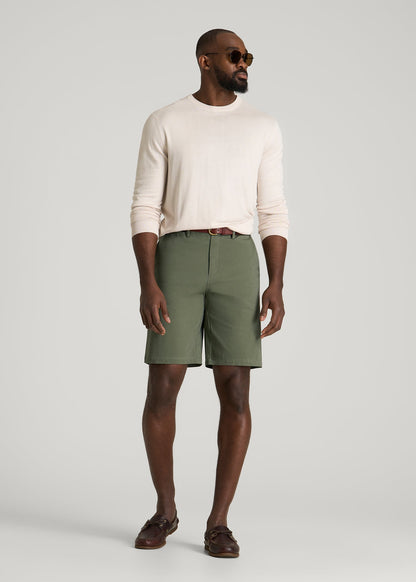 American Tall Men Stretch Commuter Chino Short for Tall Men in Olive