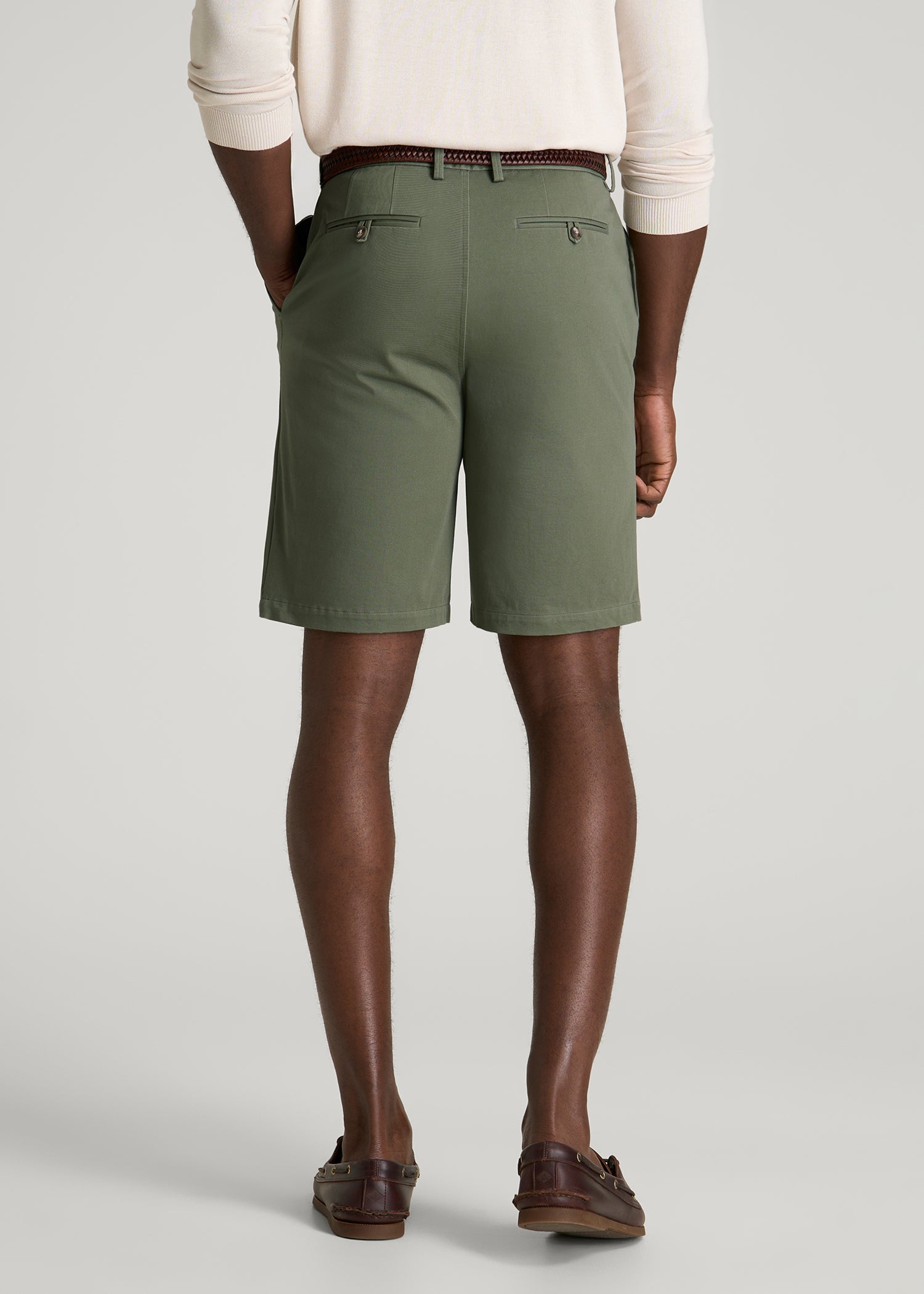 American Tall Men Stretch Commuter Chino Short for Tall Men in Olive