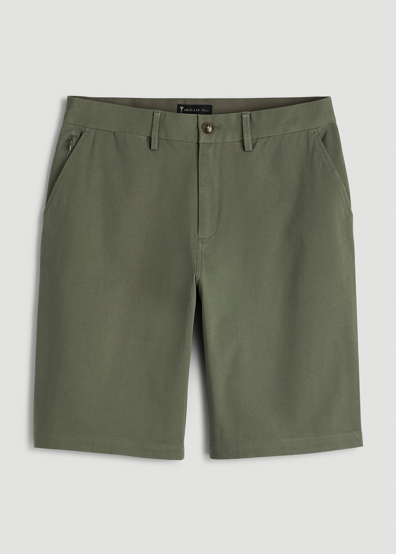 American Tall Men Stretch Commuter Chino Short for Tall Men in Olive