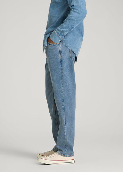 American Tall Men Mason Relaxed Fit Jeans for Tall Men in Perfect Blue