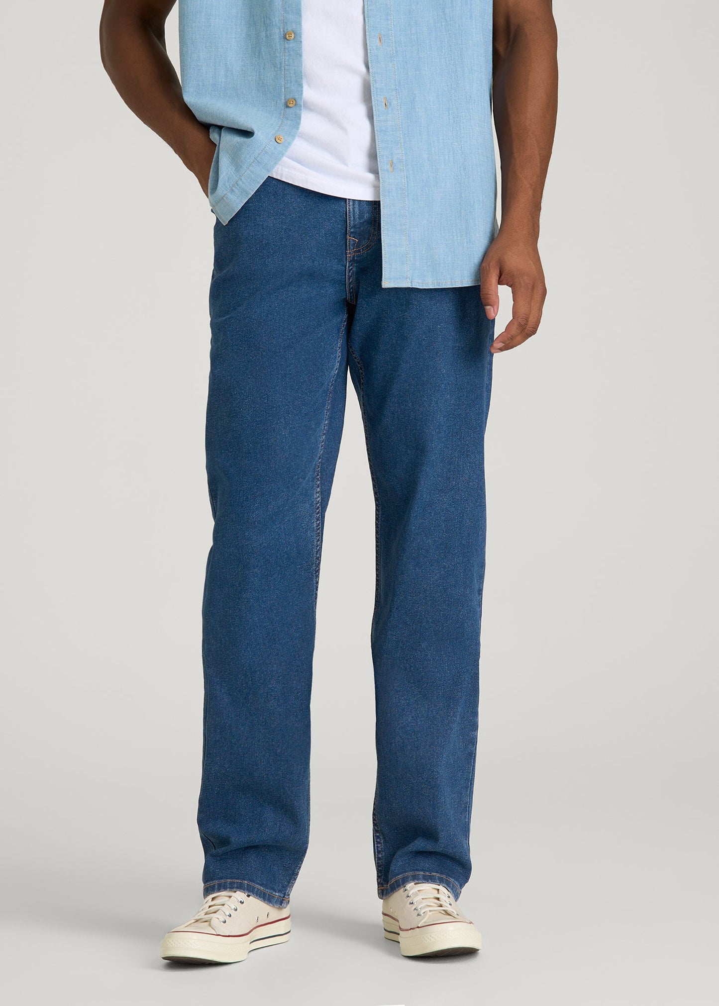 American Tall Men J1 STRAIGHT LEG Jeans for Tall Men in New Colorado Blue