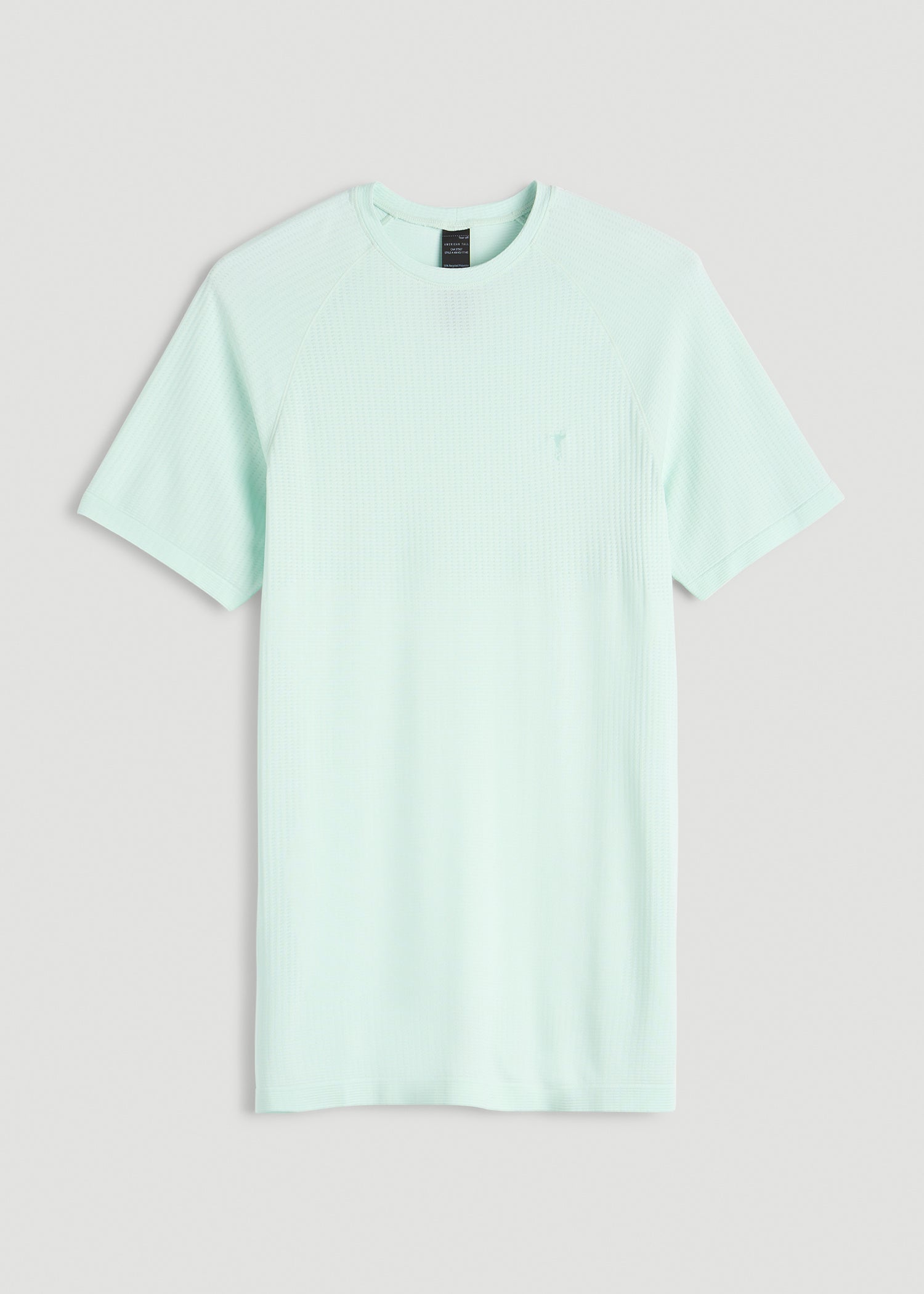 American Tall Men Vented Training Top for Tall Men in Opal Blue