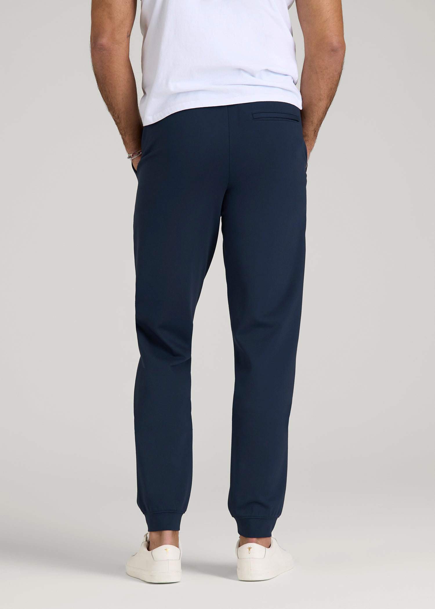American Tall Men Soft Flex Ponte Jogger for Tall Men in Navy