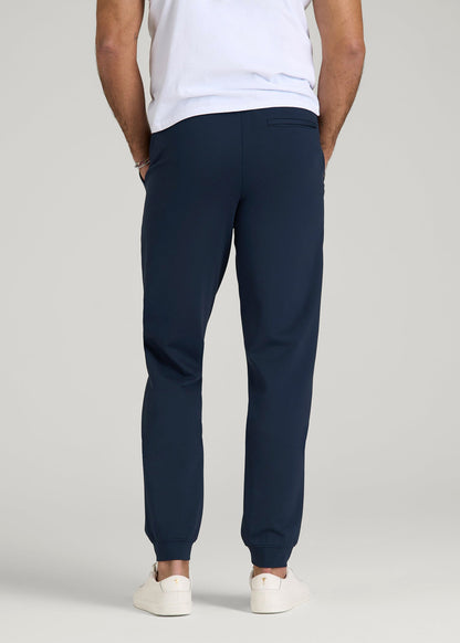 American Tall Men Soft Flex Ponte Jogger for Tall Men in Navy