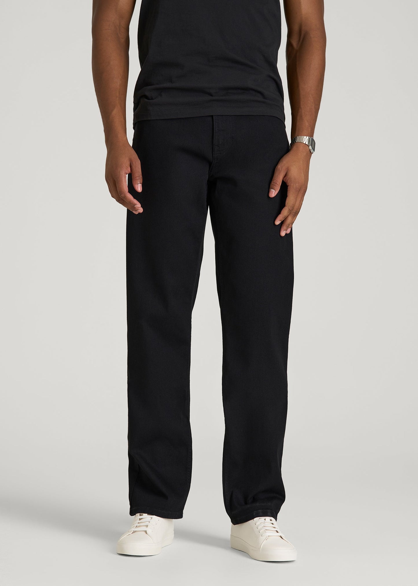 American Tall Men J1 STRAIGHT LEG Jeans for Tall Men in Optimum Black