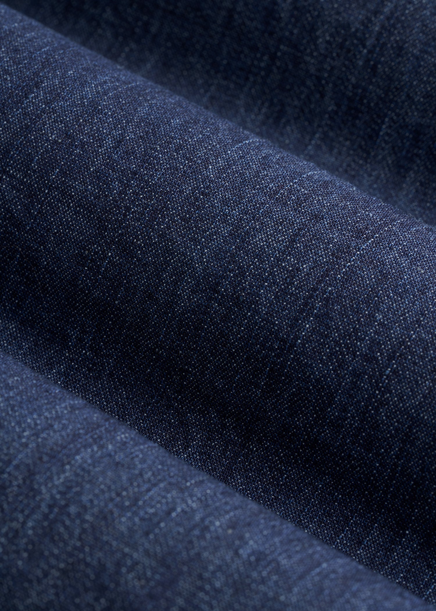 American Tall Men Classic Stretch Denim Shirt for Tall Men in Deep Indigo