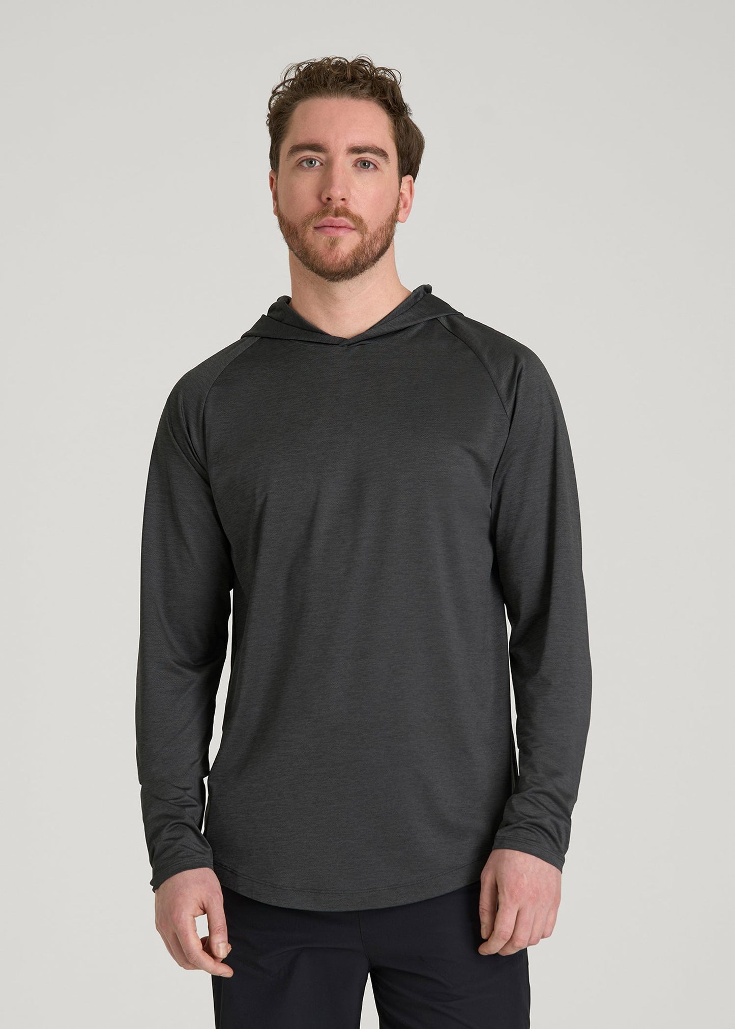 American Tall Men A.T. Performance Training Hoodie for Tall Men in Graffiti Space Dye