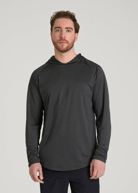 American Tall Men A.T. Performance Training Hoodie for Tall Men in Graffiti Space Dye