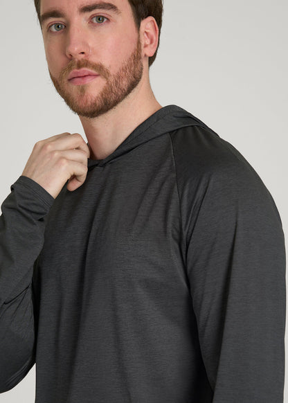 American Tall Men A.T. Performance Training Hoodie for Tall Men in Graffiti Space Dye