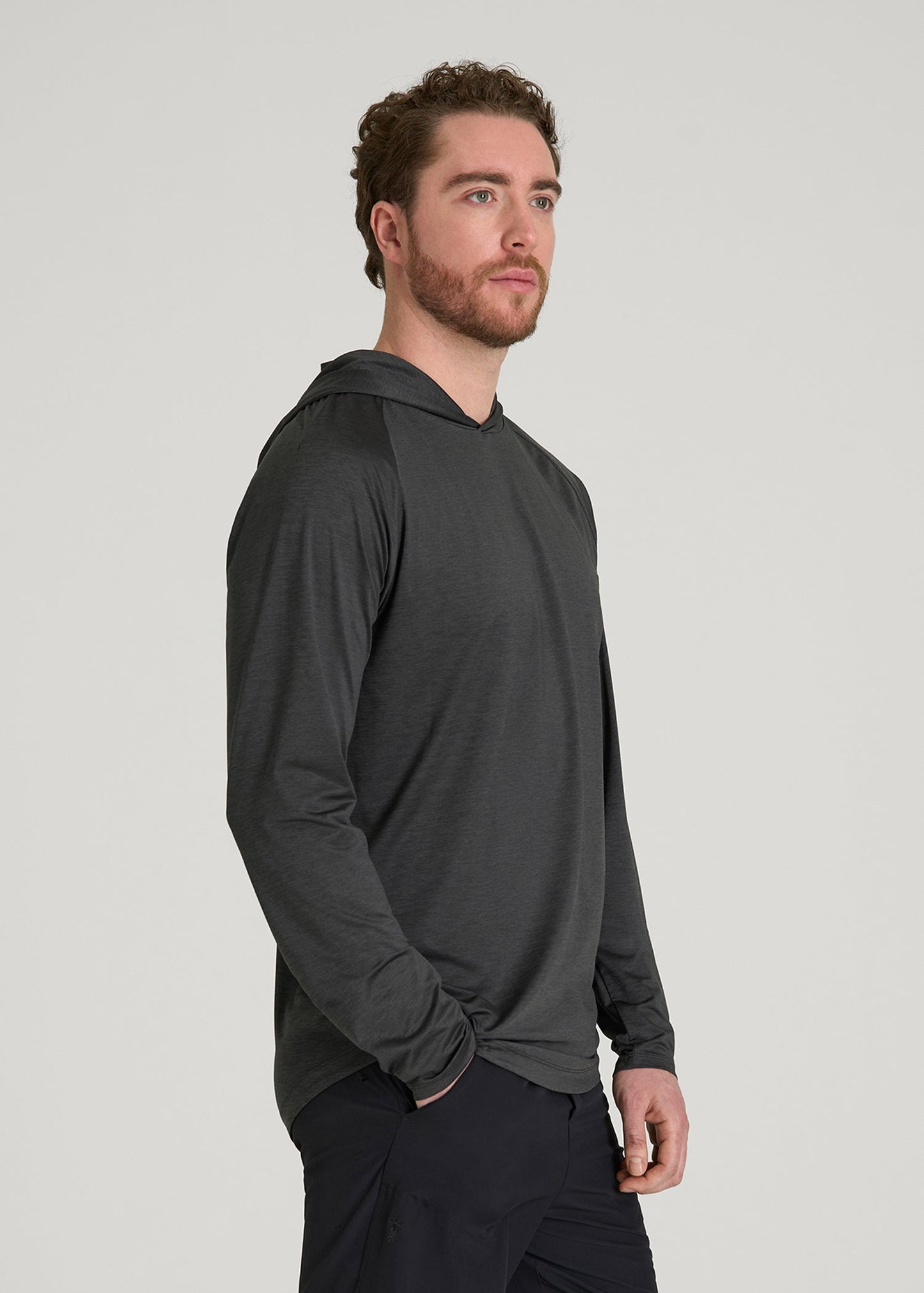 American Tall Men A.T. Performance Training Hoodie for Tall Men in Graffiti Space Dye