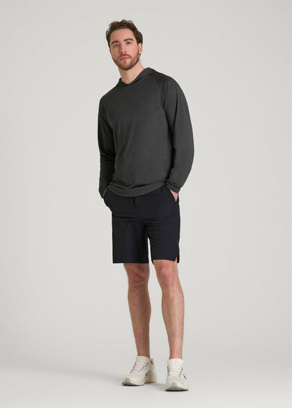 American Tall Men A.T. Performance Training Hoodie for Tall Men in Graffiti Space Dye