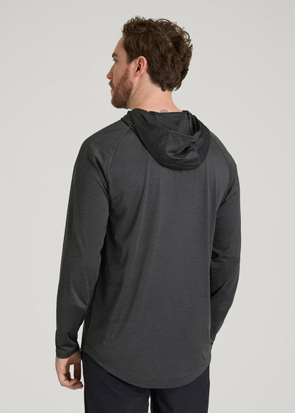 American Tall Men A.T. Performance Training Hoodie for Tall Men in Graffiti Space Dye