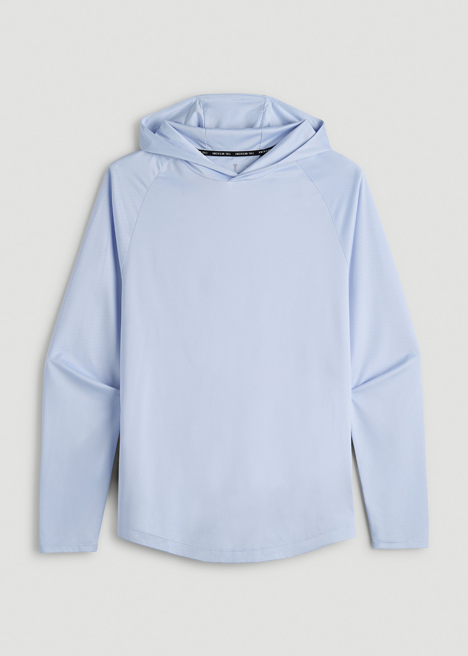 American Tall Men A.T. Performance Training Hoodie for Tall Men in Airy Blue
