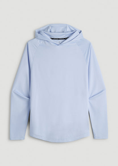 American Tall Men A.T. Performance Training Hoodie for Tall Men in Airy Blue