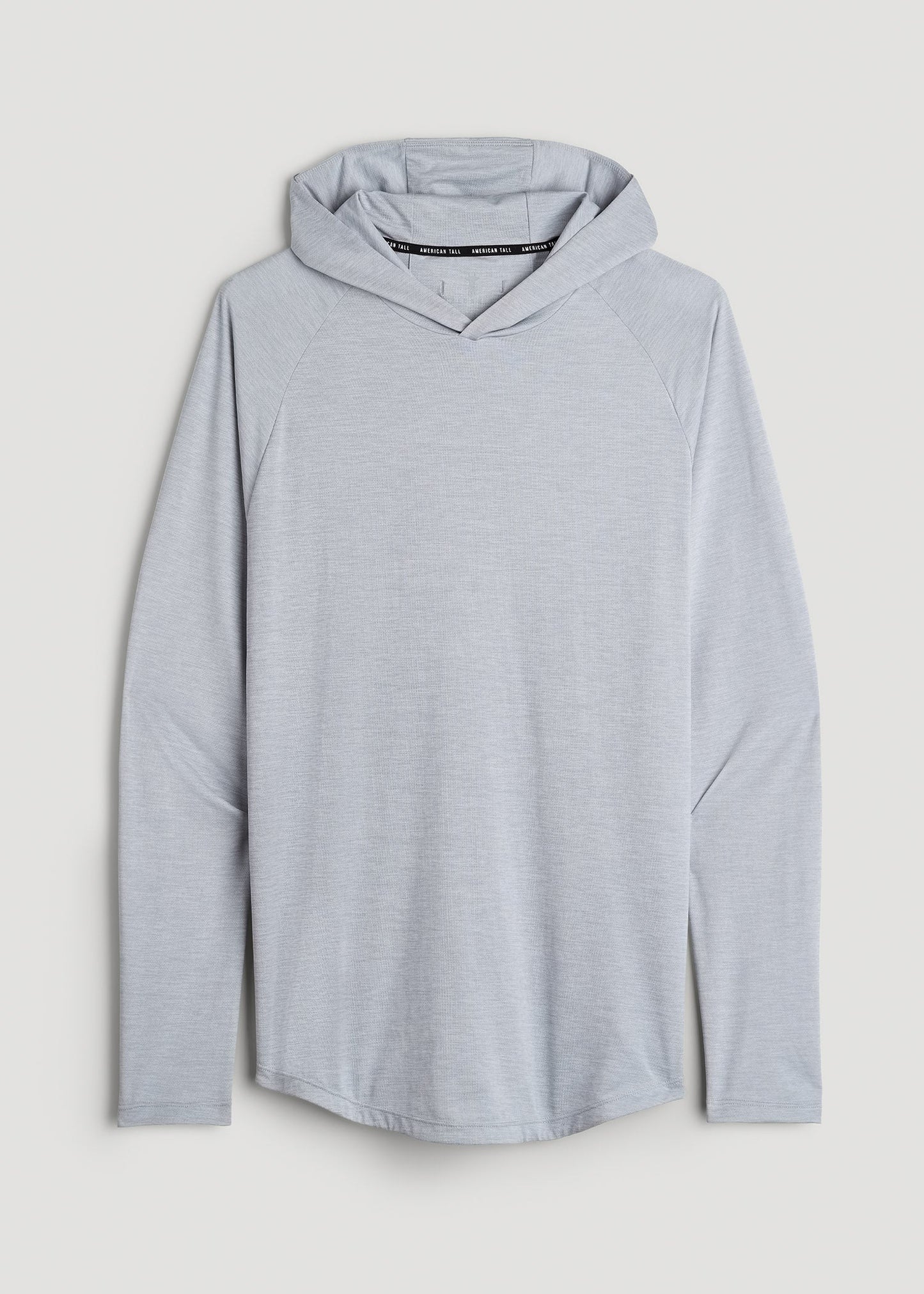 American Tall Men A.T. Performance Training Hoodie for Tall Men in Light Silver