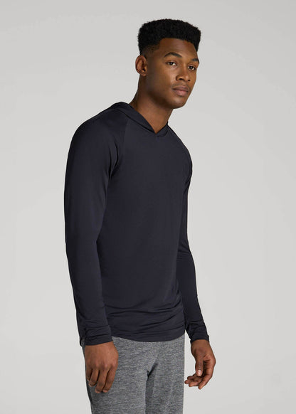 American Tall Men A.T. Performance Training Hoodie for Tall Men in Black