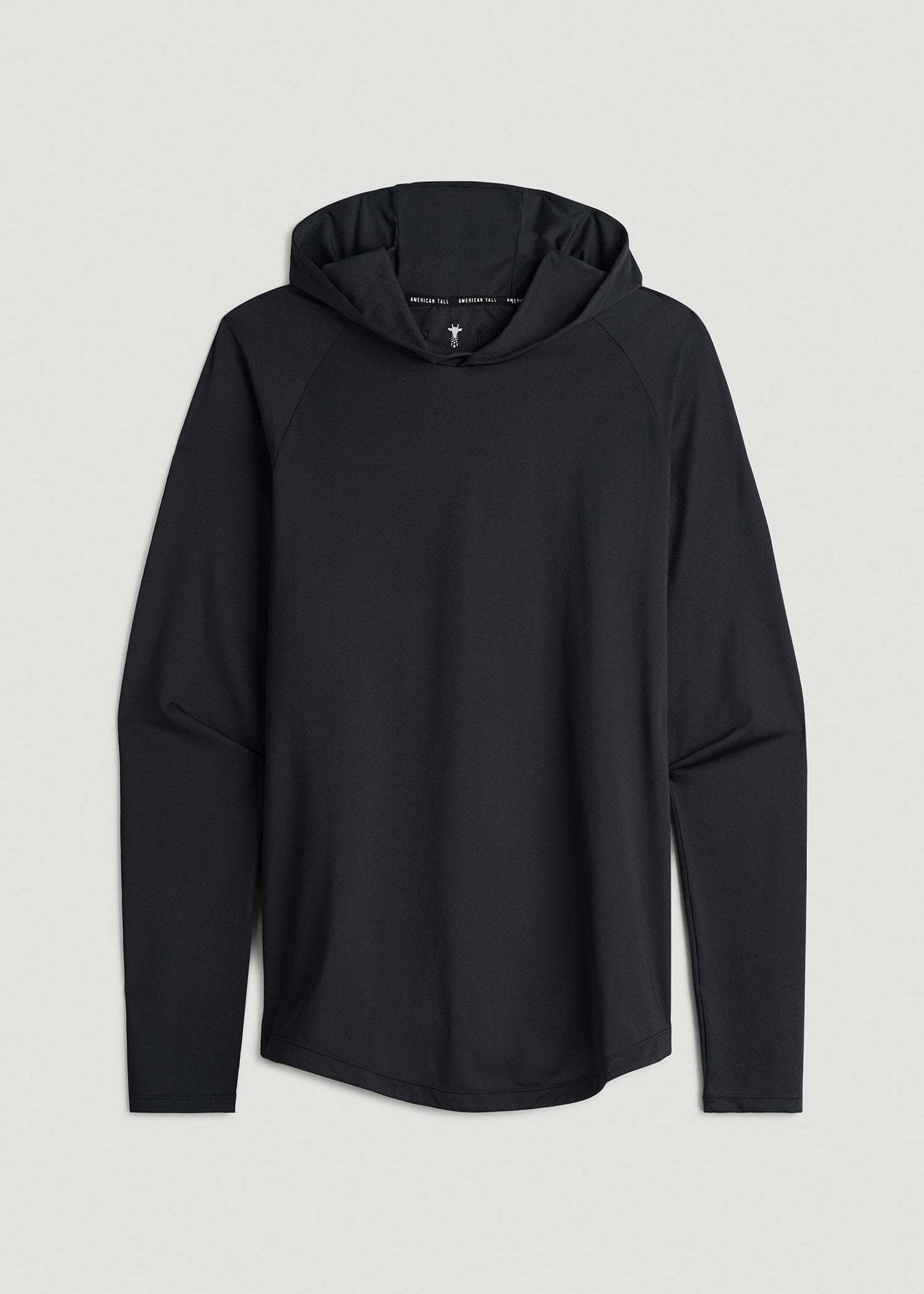 American Tall Men A.T. Performance Training Hoodie for Tall Men in Black