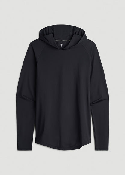 American Tall Men A.T. Performance Training Hoodie for Tall Men in Black