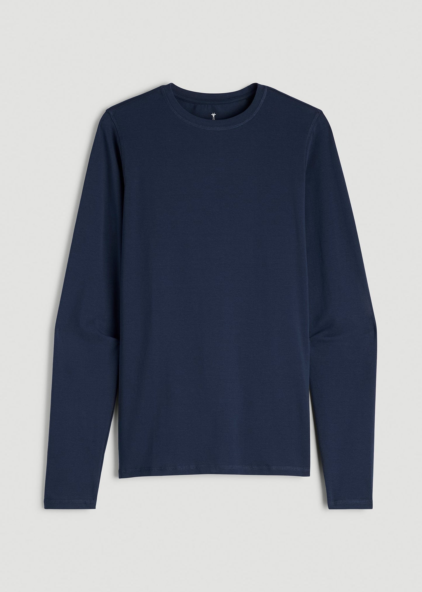 American Tall Men The Essential Slim Fit Long Sleeve Tee for Tall Men in Navy