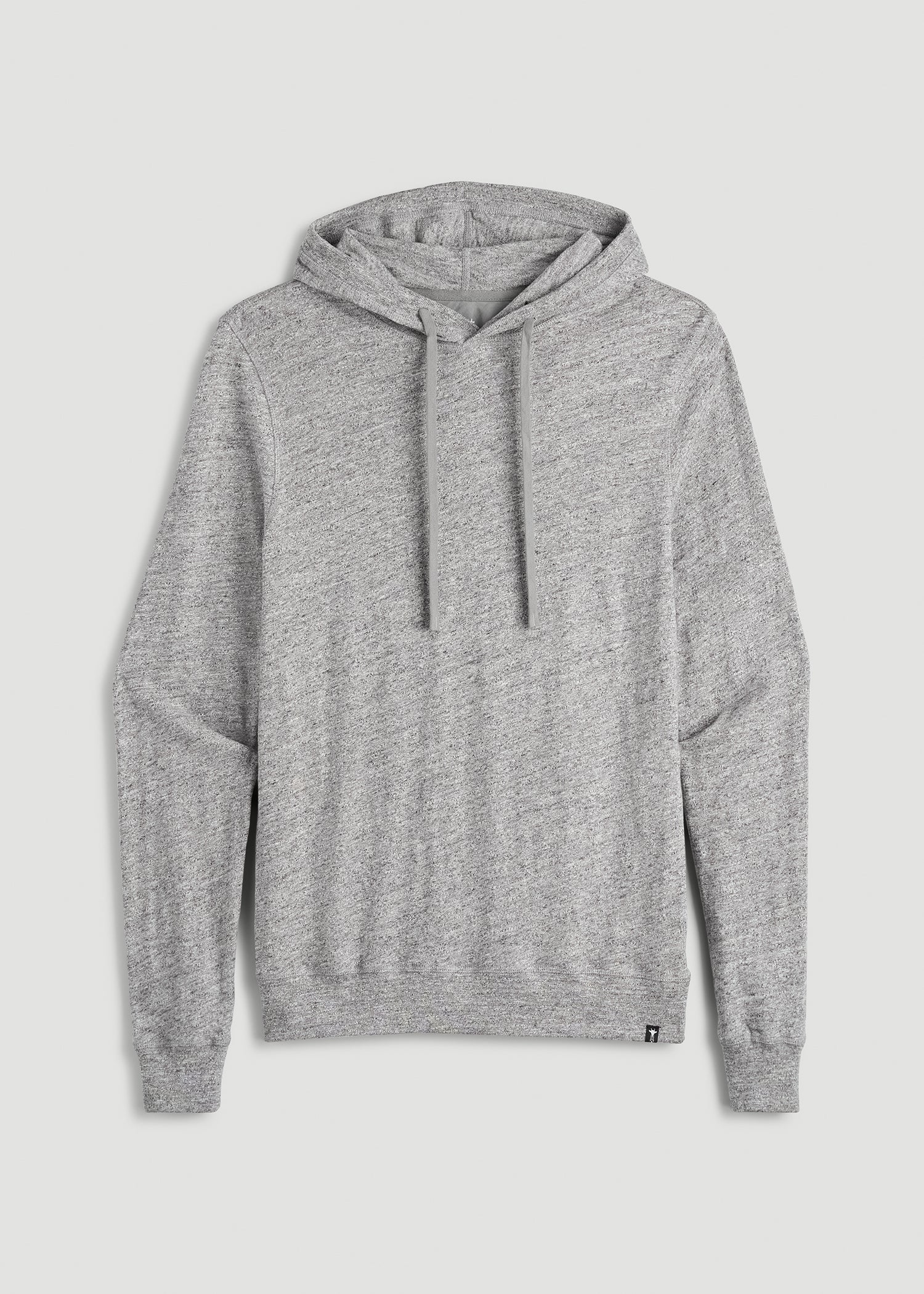 American Tall Men Sunwashed Slub Pullover Hoodie for Tall Men in Heathered Grey
