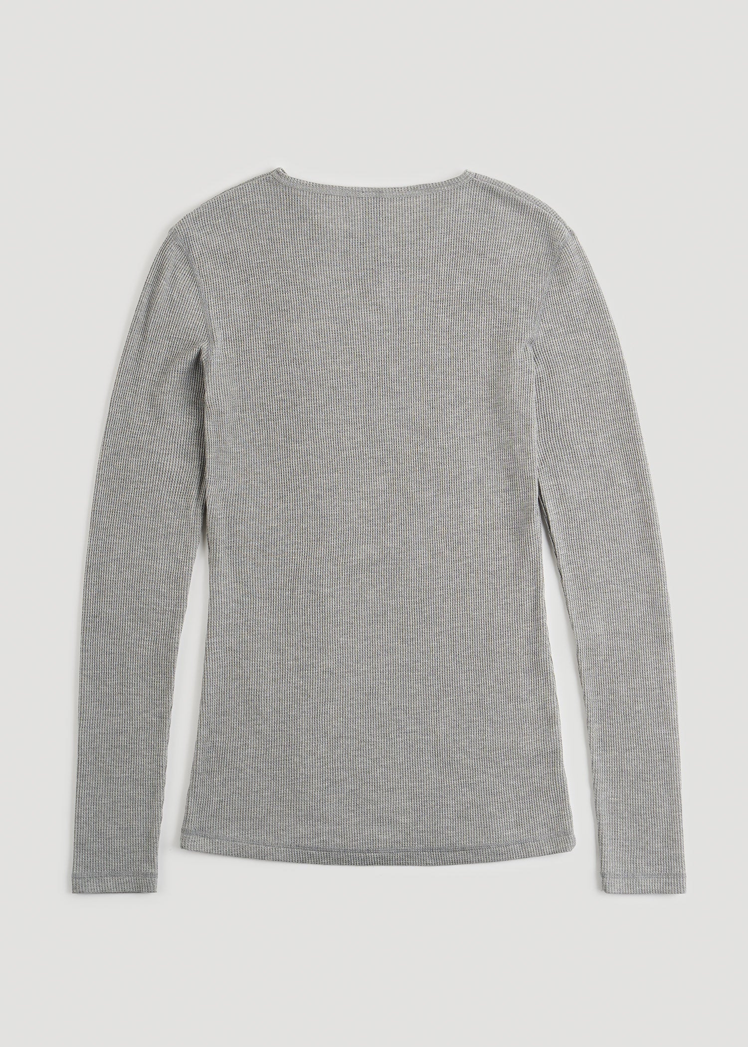 American Tall Men LJ&S Long Thermal Undershirt for Tall Men in Grey Mix
