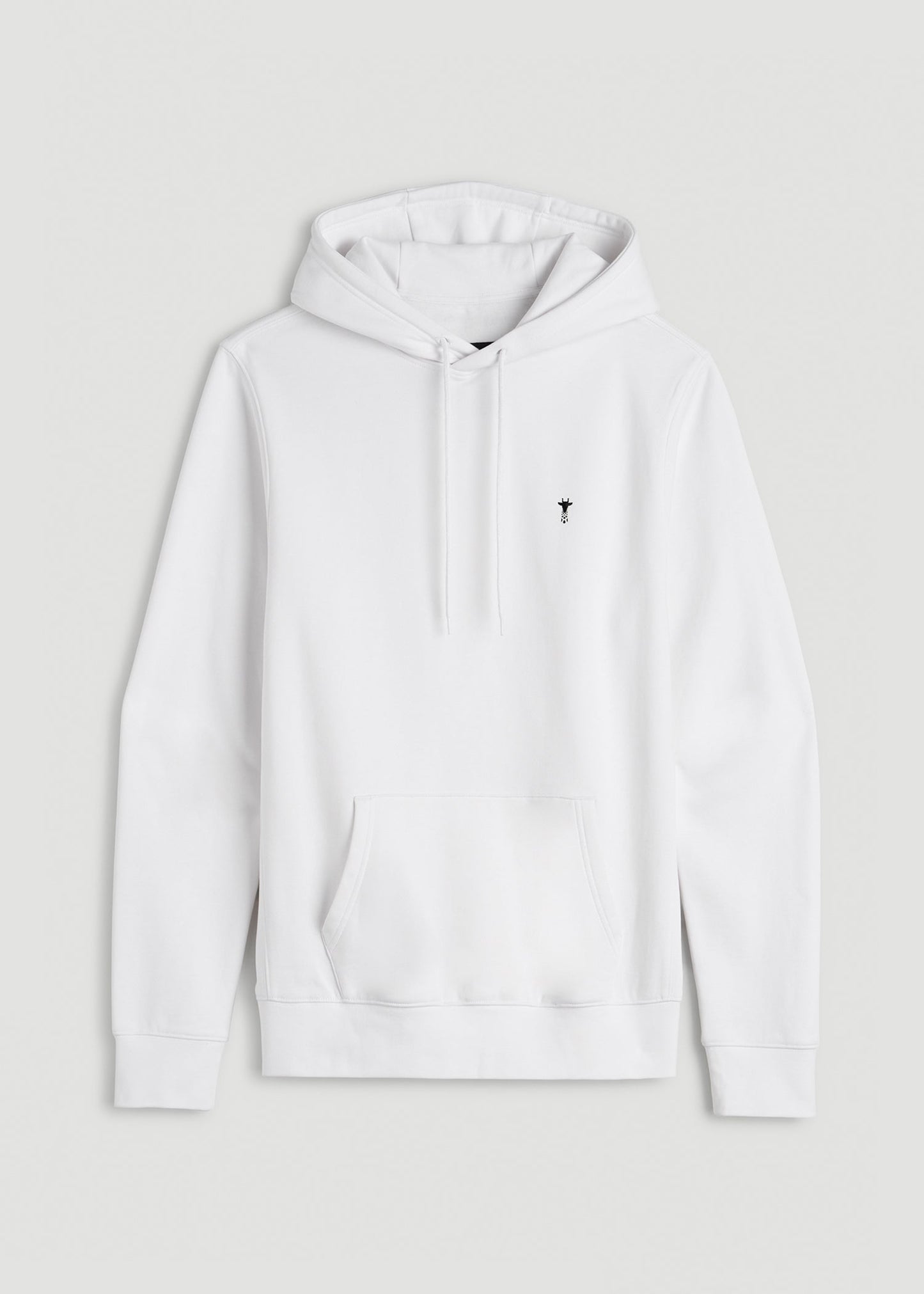 American Tall Men Core Motion Fleece Popover Hoodie for Tall Men in White