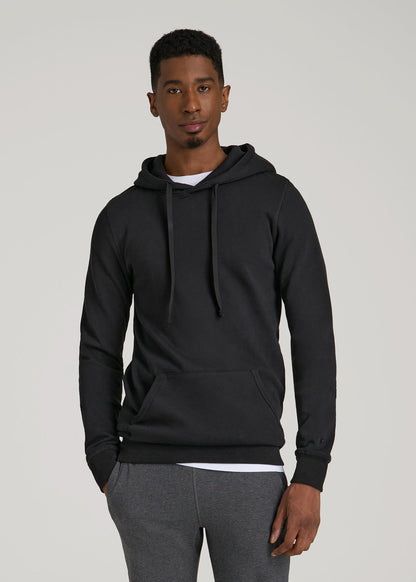 American Tall Men Wearever 2.0 Fleece Hoodie for Tall Men in Black