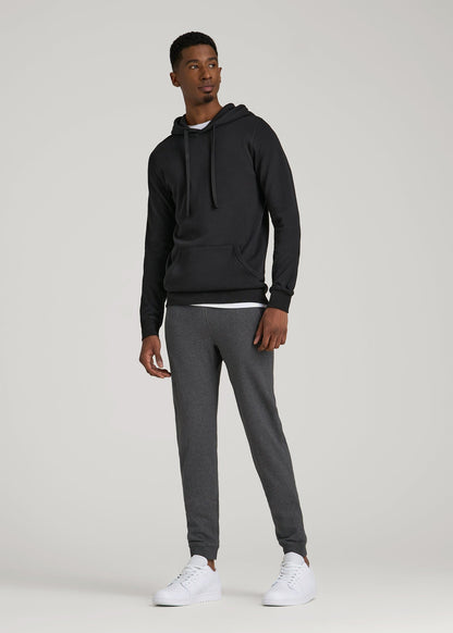 American Tall Men Wearever 2.0 Fleece Hoodie for Tall Men in Black