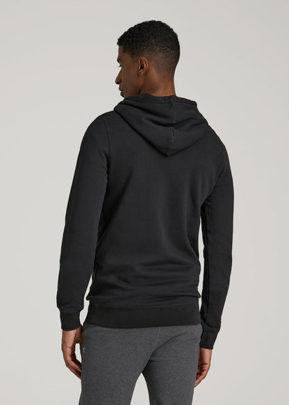 American Tall Men Wearever 2.0 Fleece Hoodie for Tall Men in Black