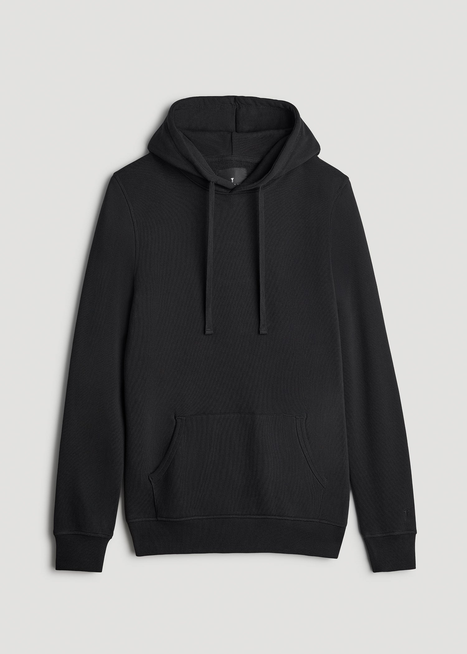American Tall Men Wearever 2.0 Fleece Hoodie for Tall Men in Black