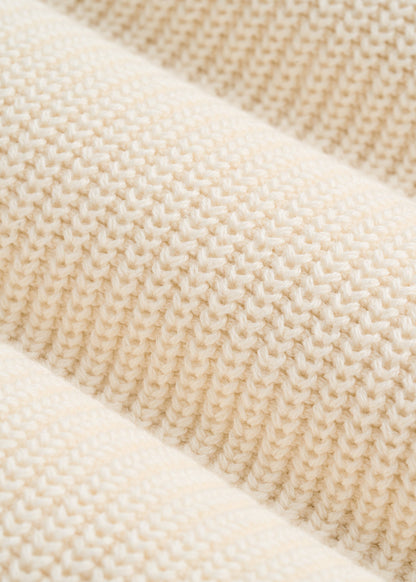 American Tall Men Ribbed Knit V-Neck Sweater for Tall Men in Natural