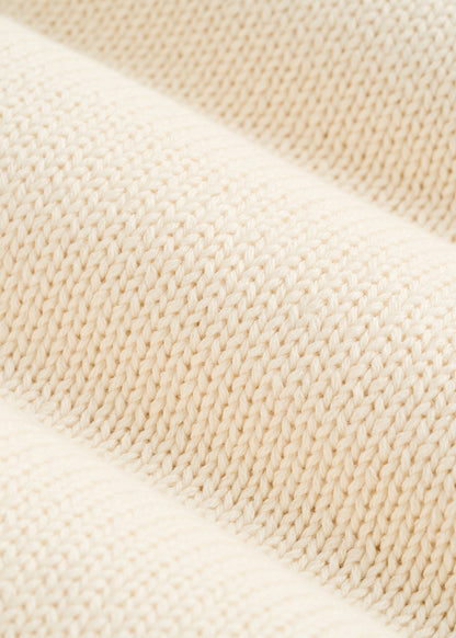 American Tall Men Fisherman Knit Rolled Mock Neck Sweater for Tall Men in Natural