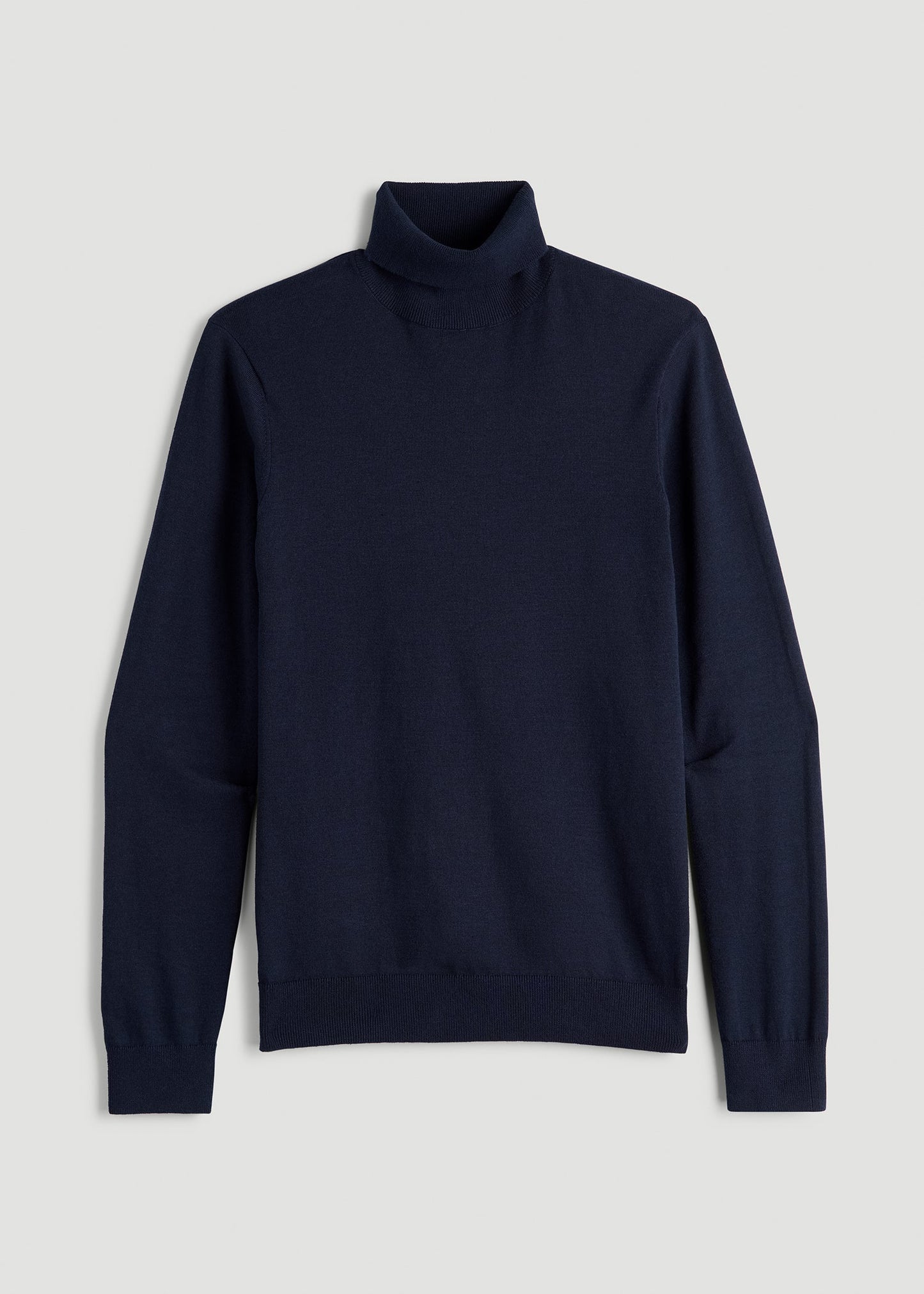 American Tall Men Turtleneck Sweater for Tall Men in Patriot Blue