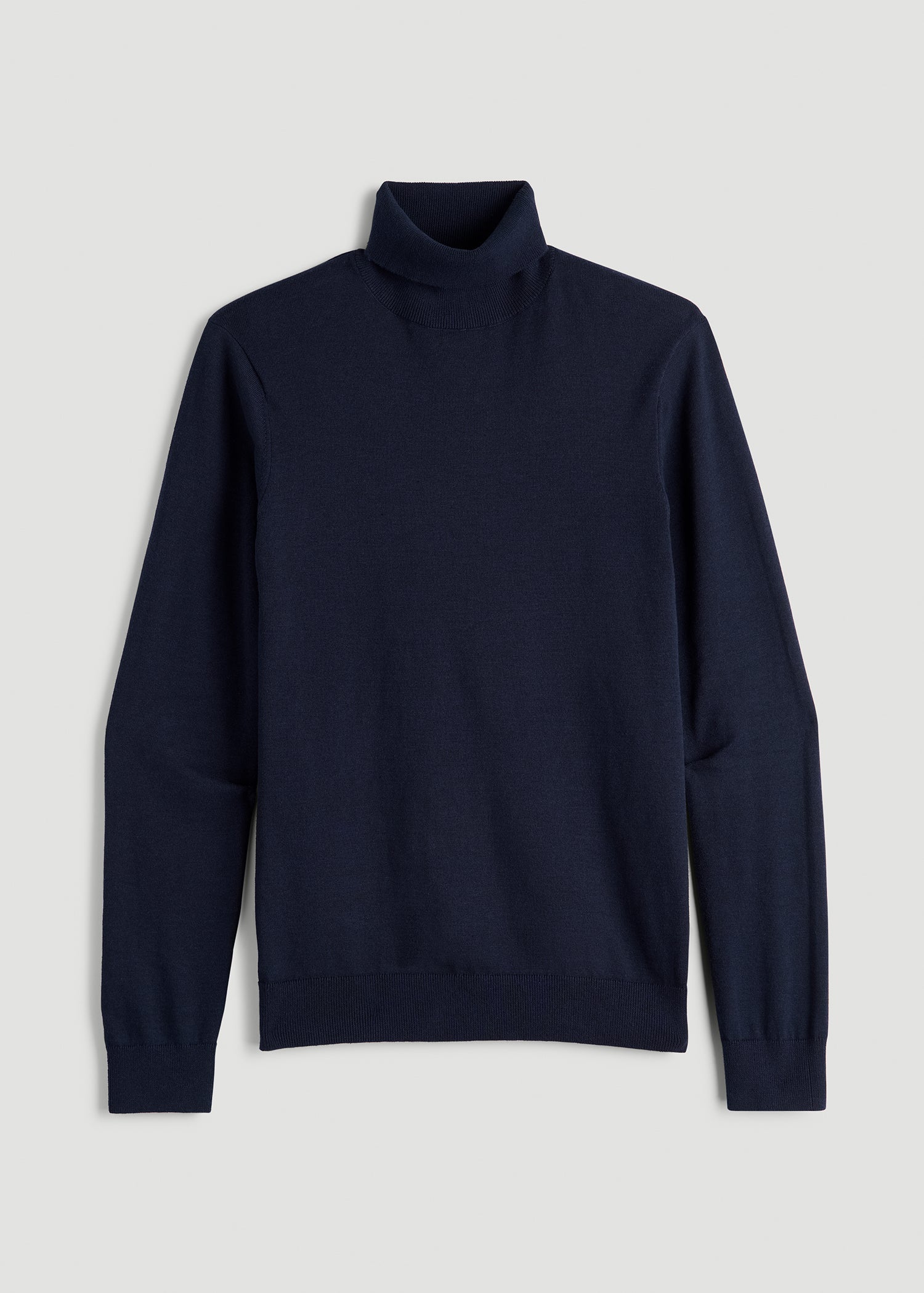 American Tall Men Turtleneck Sweater for Tall Men in Patriot Blue