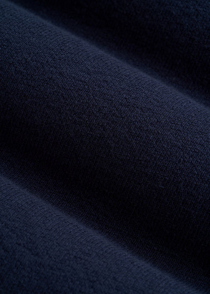 American Tall Men Terry Cotton Polo Cardigan for Tall Men in Patriot Blue
