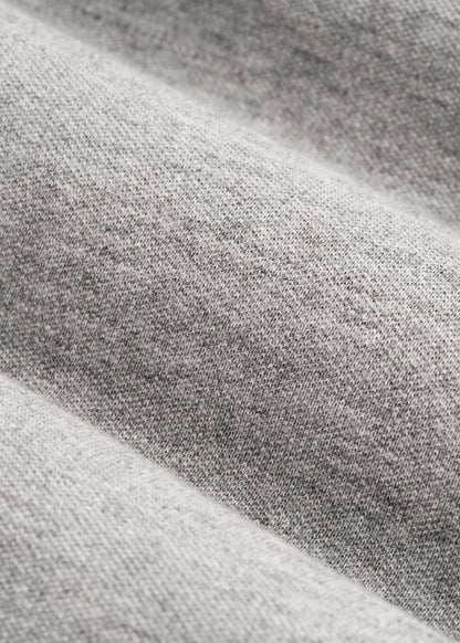 American Tall Men Classic Polo with Embroidered Logo for Tall Men in Heathered Grey