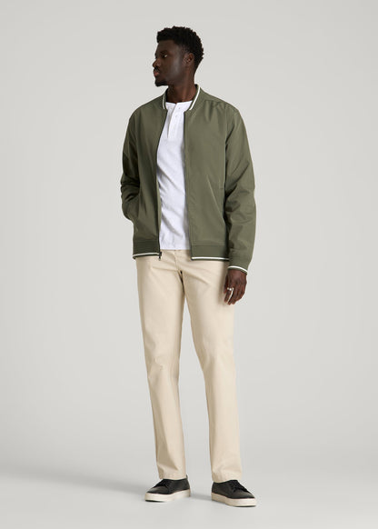 American Tall Men A.T. Bomber Jacket for Tall Men in Olive
