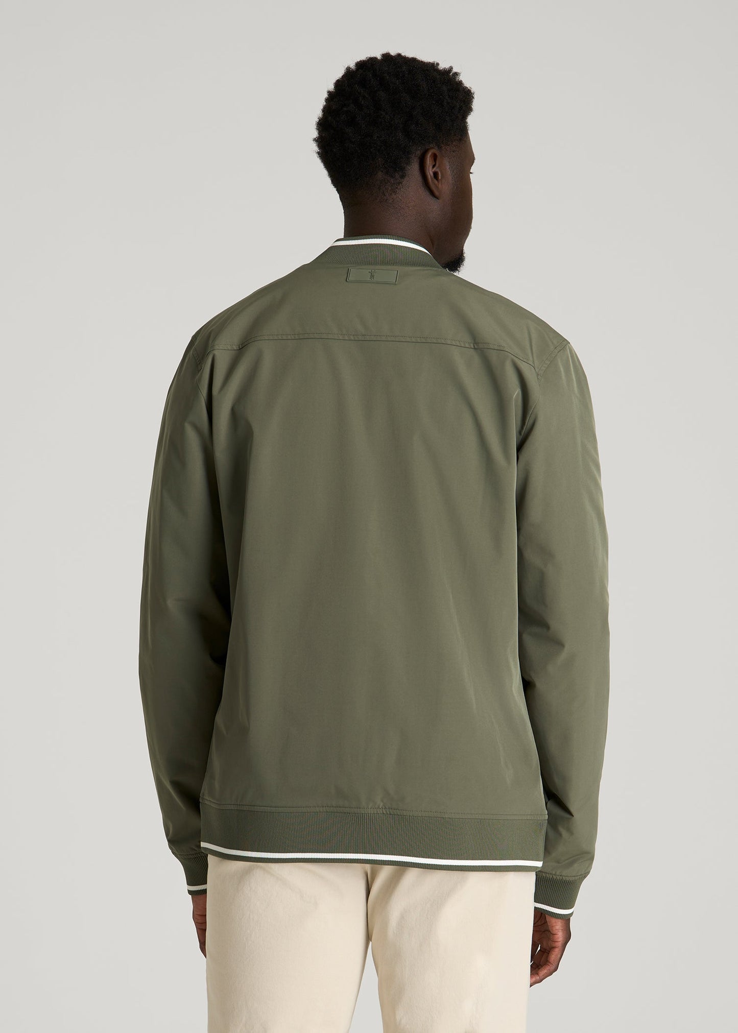 American Tall Men A.T. Bomber Jacket for Tall Men in Olive