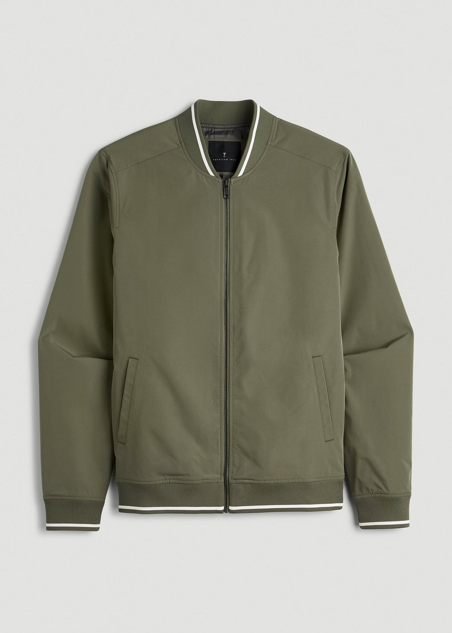 American Tall Men A.T. Bomber Jacket for Tall Men in Olive