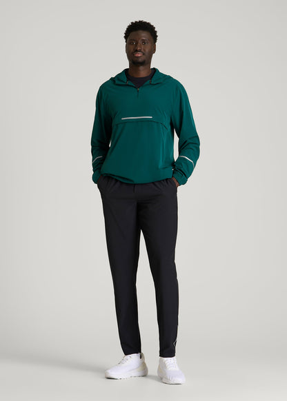 American Tall Men Featherweight Packable Anorak for Tall Men in Deep Teal