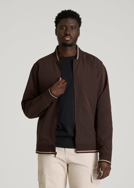 American Tall Men A.T. Bomber Jacket for Tall Men in Espresso